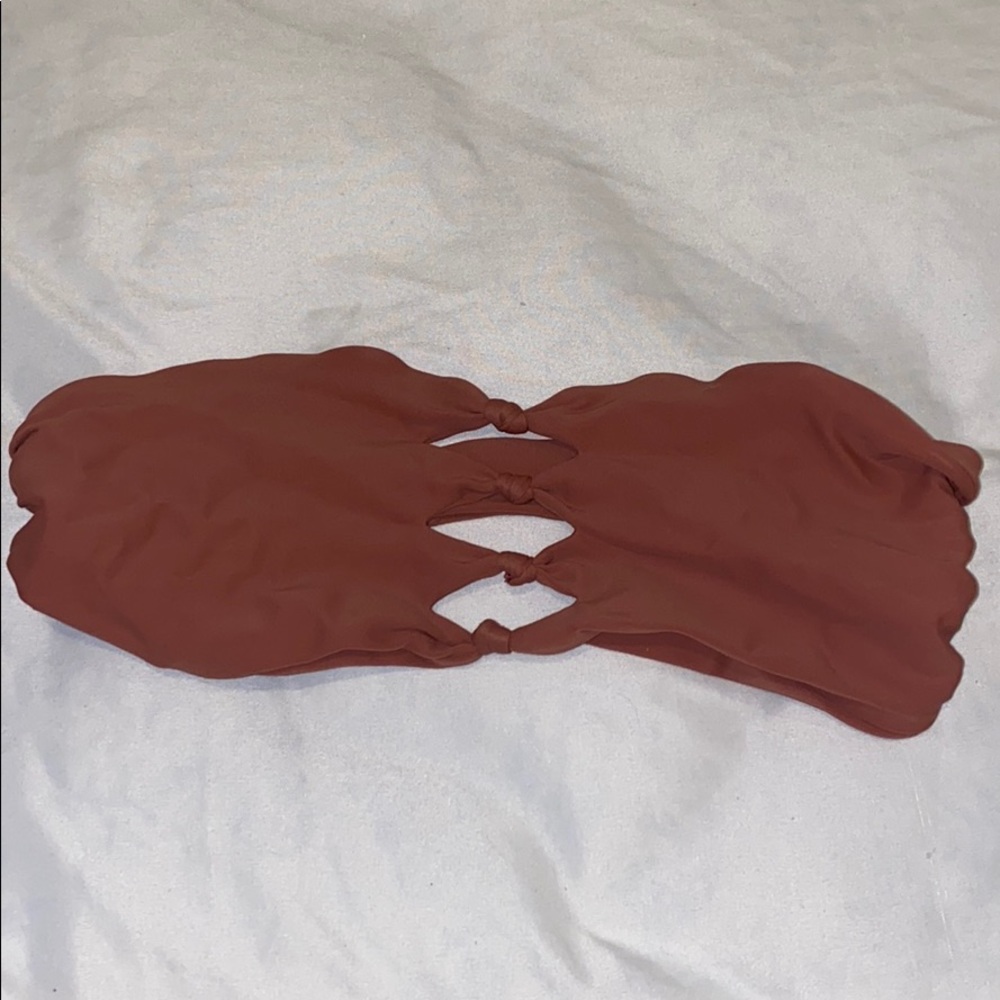 MIKOH bandeau bikini top